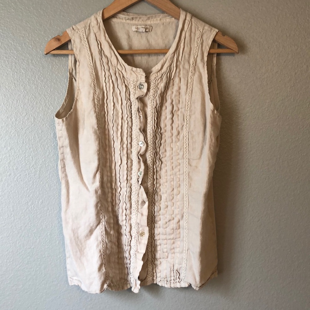 Button up tank top